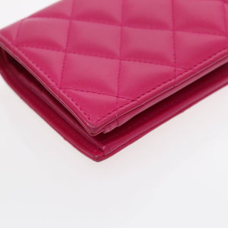 Chanel Textured CC Bifold Wallet Quilted Caviar