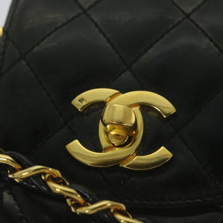 Chanel Vintage CC Flap Phone Holder Crossbody Bag Quilted Patent
