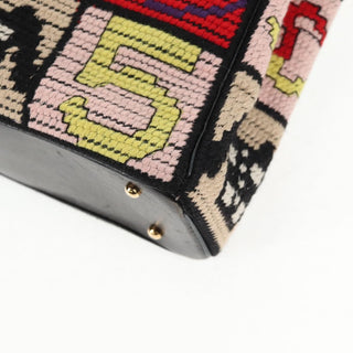 Chanel Crochet CC Drawstring Tote Fabric