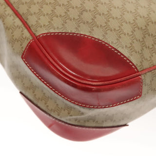 Celine Vintage Macadam Shoulder Bag Canvas and Leather
