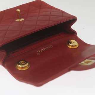 Chanel Vintage Square Chain Handle Flap Bag Quilted Lambskin
