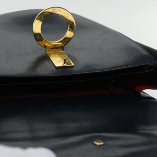 Celine Vintage Circle Logo Crossbody Bag Leather