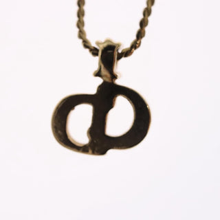 Christian Dior CD Pendant Necklace Metal