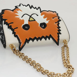 Louis Vuitton Orange Cat Shoulder Bag Limited Edition Grace Coddington Epi Leather and Catogram Canvas