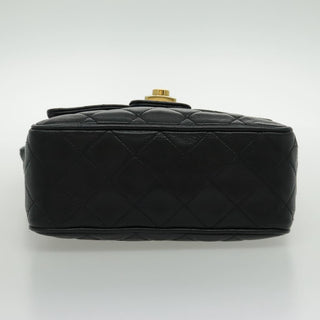 Chanel Vintage CC Pushlock Flap Bag Quilted Lambskin