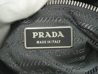 Prada Buckle Dome Satchel Tessuto
