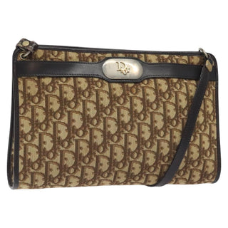 Christian Dior Vintage Trotter Shoulder Bag Canvas