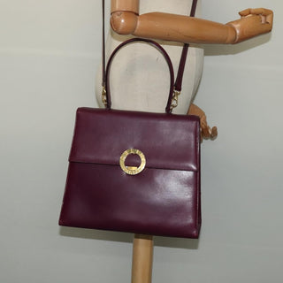 Celine Circle Logo Handbag Leather