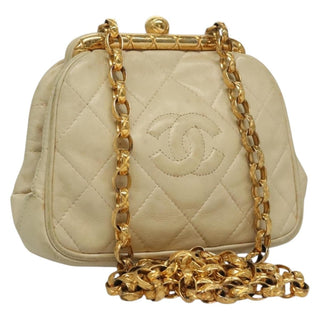 Chanel Vintage Diamond CC Tassel Waist Bag Quilted Lambskin