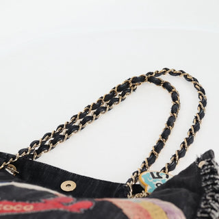 Chanel Night Flight Tote Embroidered Denim