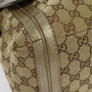 Gucci Bella Flap Shoulder Bag GG Canvas with Leather
