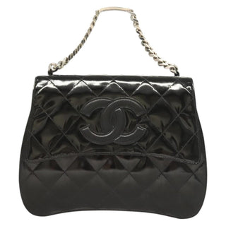 Chanel Vintage ID Bracelet Flap Bag Quilted Patent
