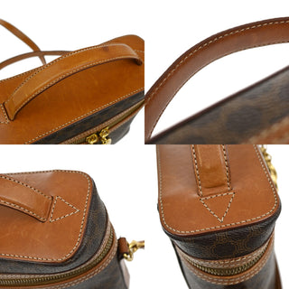 Celine Vintage Macadam Shoulder Bag Canvas