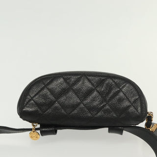 Chanel Zip Around Belt Bag Quilted Caviar