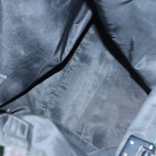 Prada Grommet Lock Flap Chain Shoulder Bag Leather