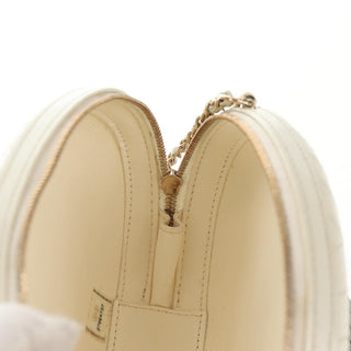 Chanel La Pausa Evening Bag Chevron Lambskin with Applique