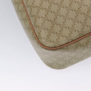 Celine Vintage Macadam Shoulder Bag Canvas and Leather
