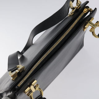 Salvatore Ferragamo Gancini Shoulder Bag Leather