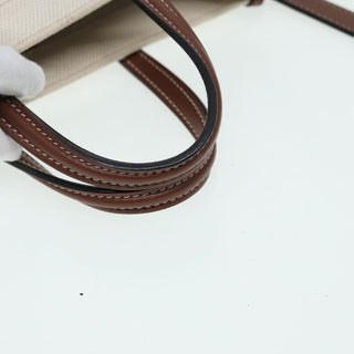 Burberry Freya Shopping Tote Canvas with Leather