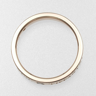 Tiffany & Co. Flat Ring K18 Pink Gold / 3P Diamond