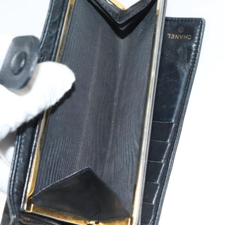 Chanel Vintage CC Bifold Wallet Leather