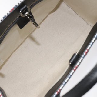 Gucci ICCUG Tote Embroidered Faux Raffia