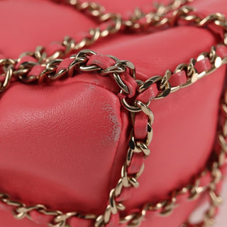 Chanel Chain Frame CC Drawstring Bucket Bag Lambskin