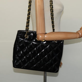 Chanel Vintage Chain Tote Quilted Patent