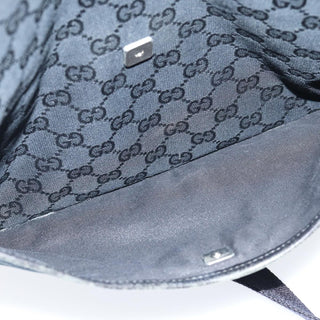 Gucci Zip Messenger Bag GG Canvas with Perforated Leather