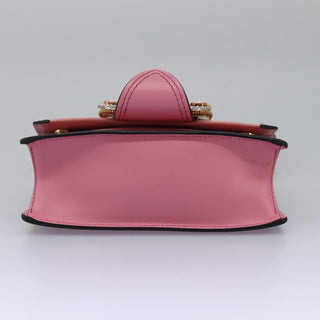 Miu Miu Madras Crystal Buckle Shoulder Bag Leather