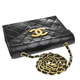 Chanel Vintage CC Mini chain Shoulder Bag Leather