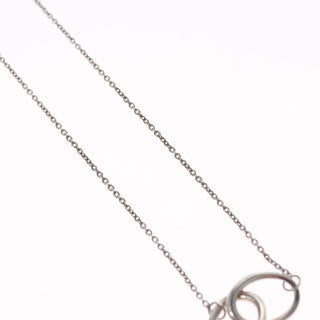 Tiffany & Co. Elsa Peretti Double Loop Pendant Necklace Silver 925