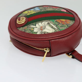 Gucci Ophidia Round Backpack Flora GG Coated Canvas
