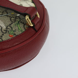 Gucci Ophidia Round Backpack Flora GG Coated Canvas