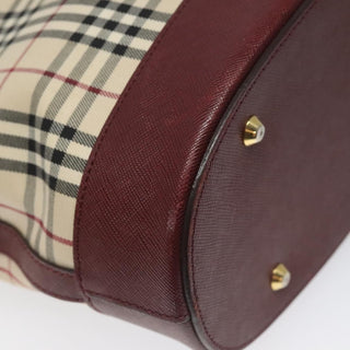 Burberry Nova Check Tote Canvas and Leather