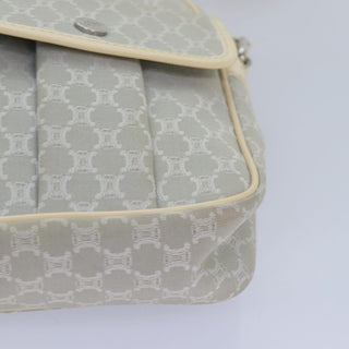 Celine Vintage Macadam Shoulder Bag Canvas and Leather