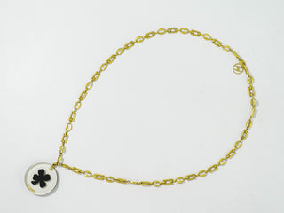 Chanel Trèfle CC Necklace Plastic and Gold plated