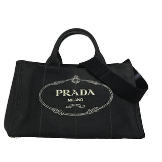 Prada Canapa Convertible Tote Canvas
