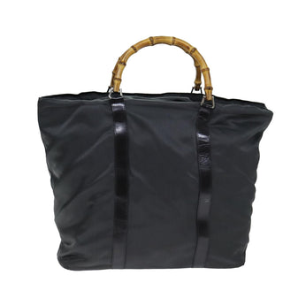 Gucci Vintage Bamboo Handle Tote Nylon
