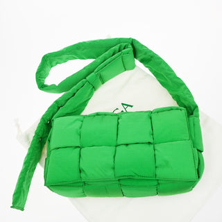 Bottega Veneta Padded Tech Cassette Crossbody Bag Intrecciato Nylon