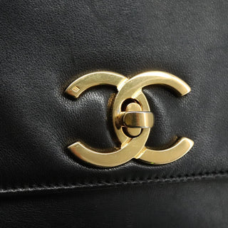 Chanel Vintage Front Pocket Tote Leather