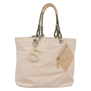 Chanel Vintage Cruise Line No.5 Tote Quilted Canvas