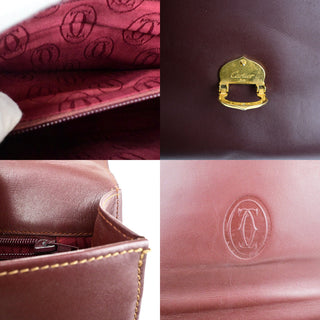 cartier Must de cartier 2C logo Hand Bag Leather