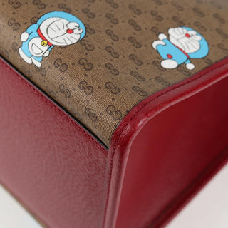 Gucci Doraemon Tote Printed Mini GG Coated Canvas