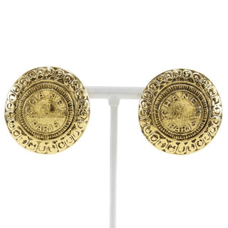 Chanel Vintage 31 Rue Cambon Round Clip-On Earrings Metal