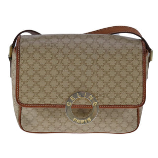 Celine Vintage Macadam Shoulder Bag Canvas