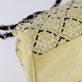 Chanel Just Mademoiselle Bag Woven Stitch Patent