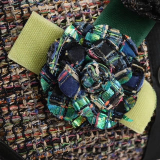 Chanel Camellia Flap Shoulder Bag Tweed