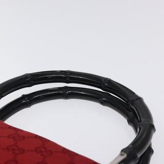 Gucci Vintage Bamboo Handle Tote Canvas