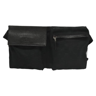 Gucci Vintage Double Belt Bag GG Canvas with Leather